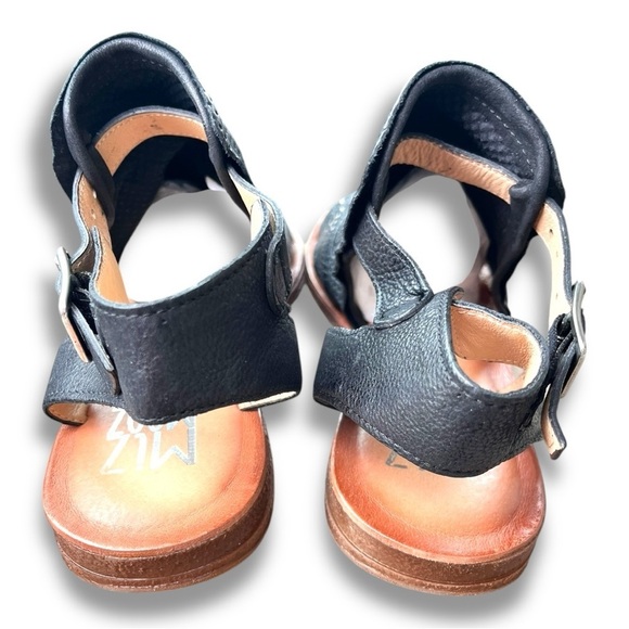 Mix Mooz Fifi Black Leather Hook & Loop Strap Sandals Womens Sz 11 NWOB - Picture 9 of 13